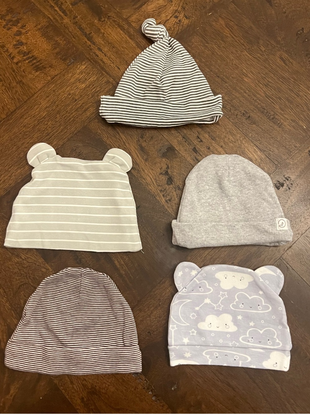 Neutral Baby Cotton Hat Bundle